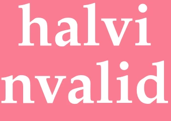 Synonym halvinvalid