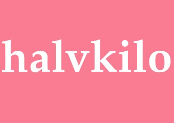 Synonym halvkilo