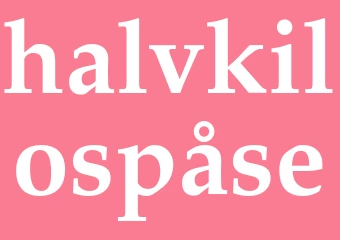 Synonym halvkilospåse