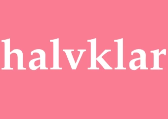 Synonym halvklar