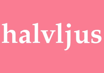 Synonym halvljus