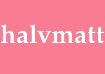 Synonym halvmatt