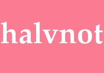 Synonym halvnot