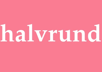 Synonym halvrund