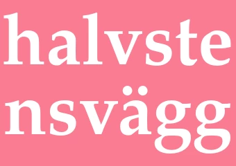 Synonym halvstensvägg
