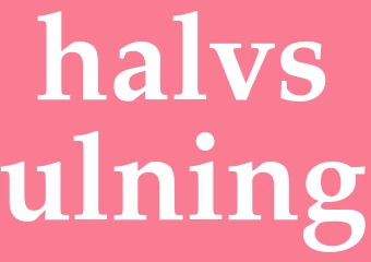 Synonym halvsulning