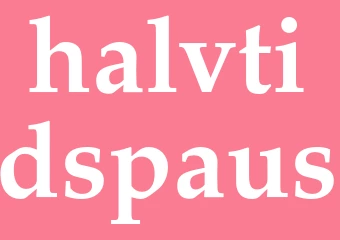 Synonym halvtidspaus