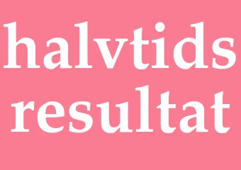 Synonym halvtidsresultat