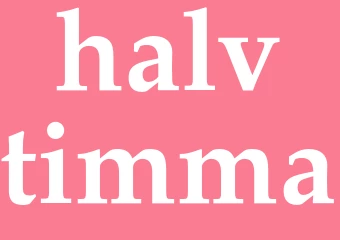 Synonym halvtimma
