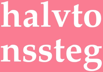 Synonym halvtonssteg