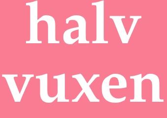 Synonym halvvuxen