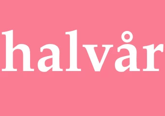 Synonym halvår
