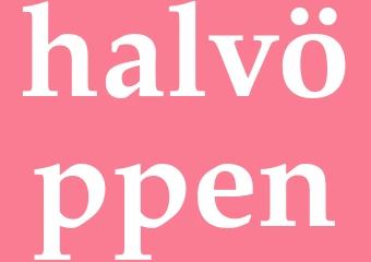 Synonym halvöppen