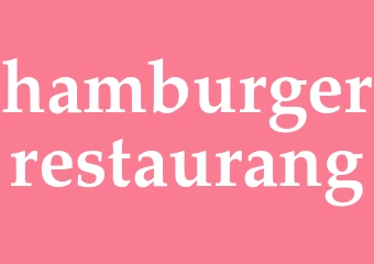 Synonym hamburgerrestaurang