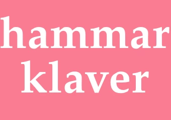 Synonym hammarklaver