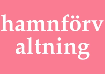 Synonym hamnförvaltning