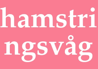 Synonym hamstringsvåg