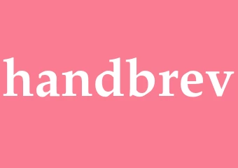 Synonym handbrev