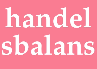 Synonym handelsbalans
