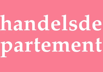 Synonym handelsdepartement