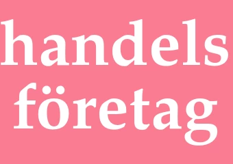 Synonym handelsföretag