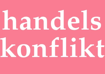 Synonym handelskonflikt