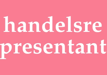 Synonym handelsrepresentant