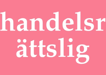Synonym handelsrättslig