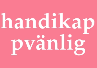 Synonym handikappvänlig