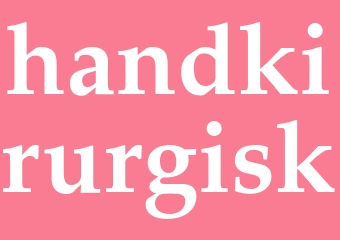 Synonym handkirurgisk