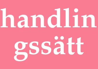 Synonym handlingssätt