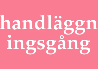 Synonym handläggningsgång
