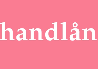 Synonym handlån