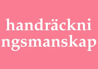 Synonym handräckningsmanskap