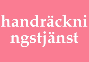 Synonym handräckningstjänst