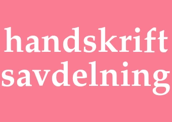 Synonym handskriftsavdelning