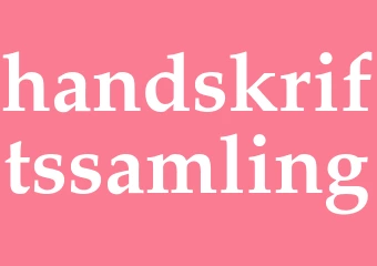 Synonym handskriftssamling