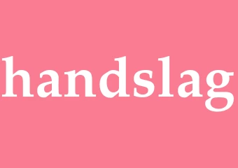 Synonym handslag