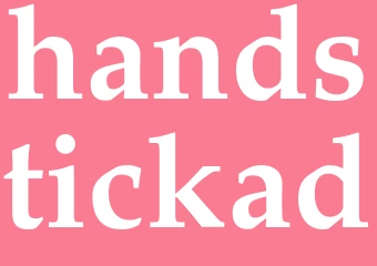 Synonym handstickad
