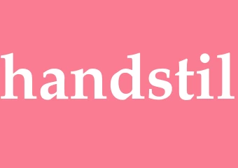 Synonym handstil