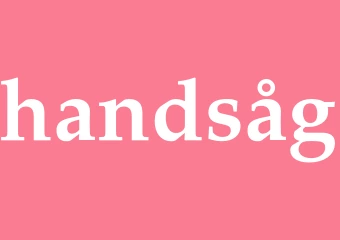 Synonym handsåg