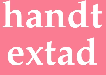Synonym handtextad