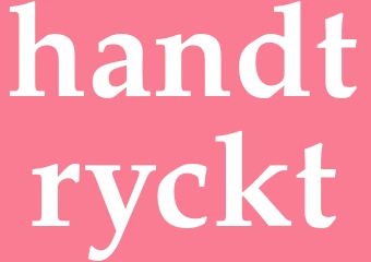 Synonym handtryckt