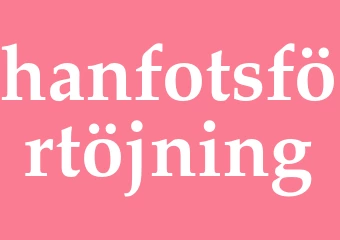 Synonym hanfotsförtöjning