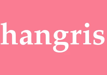 Synonym hangris