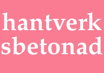 Synonym hantverksbetonad