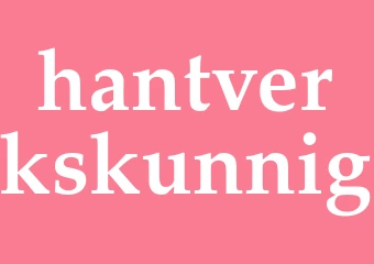 Synonym hantverkskunnig