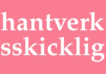 Synonym hantverksskicklig