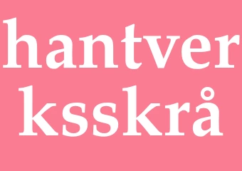Synonym hantverksskrå