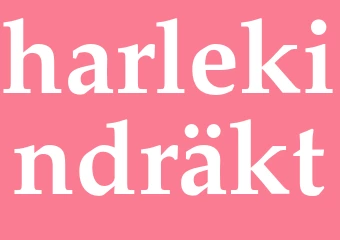 Synonym harlekindräkt